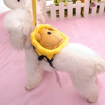 강아지가방 애견가방 체리스 해바라기사자백팩, 파랑색(L), 1개