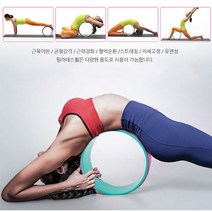 Lenwave 필라테스휠 요가휠 스트레칭 요가용품, 요가링_핑크퍼플