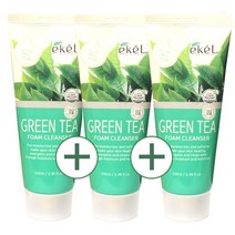 이켈 그린티 폼클렌저100gx3개 식물 추출물함유!!, 콜라겐폼3개, 300g