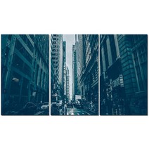 레드블랙 인테리어 소품 그림 3분할 직사각형 캔버스 액자세트 35종, 14