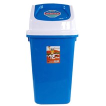 투에이산업 스윙사각휴지통20리터 파란휴지통, 3호, 1세트