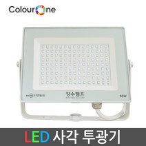 [우리조명] 장수(컬러원) LED투광기 투광등 50W 백색, 색상:전구색
