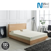 느웰베드 앨리 천연라텍스 슈퍼싱글(SS) 평상형침대(라텍스매트리스 포함), 기능성커버E
