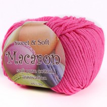 마마니트 마카롱 뜨개실, 53 핑크