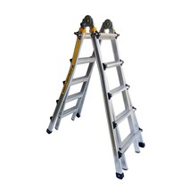 중앙사다리 가정용 상업용 접이식 알루미늄 LS형 3단사다리, 5단