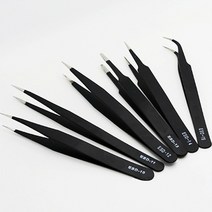 도매달인 핀셋 정밀핀셋 프라모델 네일아트 속눈썹, 1개, ESD-10