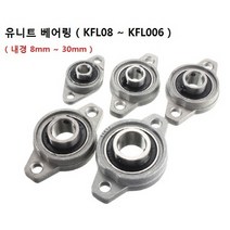 KFL08-KFL006 유니트베어링 3D 프린터 8-30mm 8종류 펜형, KFL004(내경 20mm)