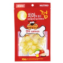 라이코스펫 치아에 좋은껌 80g 5가지맛 껌, 1개, 연어
