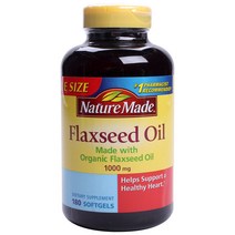 네이처메이드 플랙시드 오일 1000mg 소프트젤, 180개입, 1개