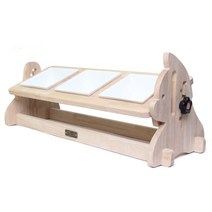 엔터펫 높이각도조절 원목식기, 도자기식기, 3구