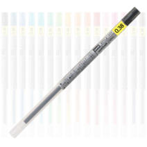 유니 스타일핏 리필 0.38mm 16가지색상 볼펜심, 블랙