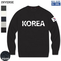 인버스 [CTS-GM19] 남여공용 KOREA 기모 맨투맨