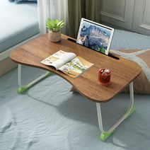 스티브데스크 침대테이블 공부 밥상접이식 미니테이블 디자인 공부좌탁 스탠딩책상, 브라운