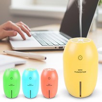 네츄럴데이 USB 레몬 미니가습기 소형가습기 무드등가습기, 블루