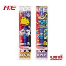 미쓰비시 유니볼 지워지는 볼펜 RE (알이) 디즈니 한정판 3색세트, 0.5mm POOH