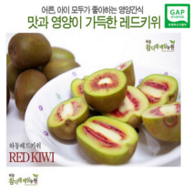 하동참다래농원 레드키위 (소~ 왕점보) ( 2kg~5kg ), 1box, 5kg (주스용) 100개이상