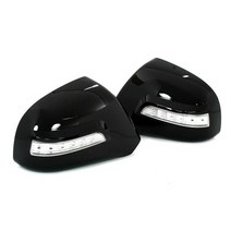 뉴카렌스 - 2WAY 카비 LED 사이드미러커버 백미러커버, 검정 9H, 1개
