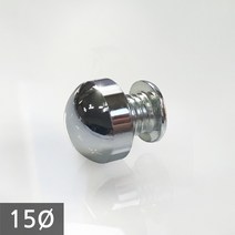 1단 다보볼트 (밀착형) 15Ø 은색원형 장식볼트 10mm, 1개