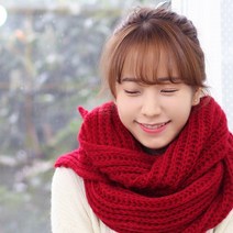 가벼운 니트 머플러 MZZ 003 마카롱하찌