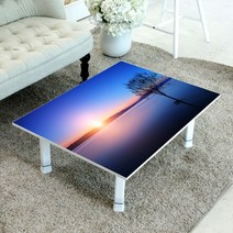 디에스리빙 액자테이블 밥상 5단높이조절 S 600X400, 일몰