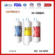 하이테크필터 코웨이 CHP-264L 정수기 교환 필터 대체 3개