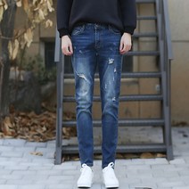 플레이즈 남성용 데일리룩 워싱일자청바지