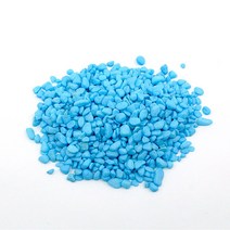 비오스 테라리움재료 마리모자갈 무지개 칼라색돌 100g, 하늘