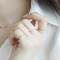 심플 데일리 레이어드 실반지 여성 세트 반지