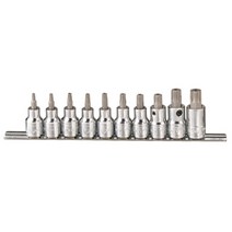 지니어스 별비트소켓세트(홀형) BS-410TB(1/2인치xT20-T70)10Px110L