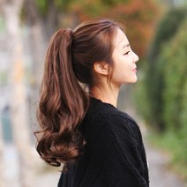 고운머리 묶음머리 집게가발 로맨틱웨이브 테일 포니테일 가발