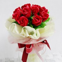 포유더샵 비누꽃다발 01~22, 01 레드 20송이