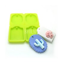 별님아씨 명가 다양한 금형 실리콘몰드, 금형-미니 타블렛 엔틱 타원/액자 4구