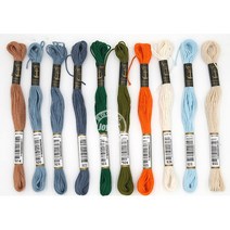 조이십자수 앵커 25번사 자수실 십자수실 프랑스자수실 모음(300~1002까지), 8m, 923