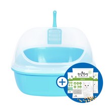 빅사이즈 56cm 국산_평판형 블루 sw-003+[체험이벤트]한삽뚝딱 두부모래 6L(향랜덤