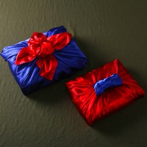 아진보자기 양단겹보자기 - 홍색_남색, 홍색/남색