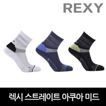 [특허제품]렉시 밸런스 스포츠 중목양말 스트레이트 아쿠아, 블랙
