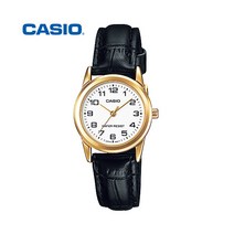 CASIO 카시오 여성 LTP-V001GL-7B 가죽밴드 손목시계