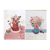 연하장 카드 축하카드 감사카드 일반카드 카드세트 한복카드 근하신년 신년카드 FT1514-12(2종한세트)