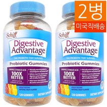 Schiff 씹어먹는 유산균 다이제스티브 어드벤테이지 120구미 2병