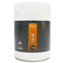 진도허브 국내산 연잎 하엽 연근 연자육 연씨 연자방 가루 환, 연근가루(선물용 통) 350g