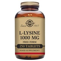 솔가 L-라이신 1000mg 타블렛 글루텐 프리 비건, 250정, 1개