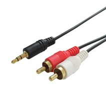 ST3.5 to 2RCA 스피커 앰프 오디오 연결 케이블 3m