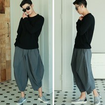 max 편안한 프리스타일 배기팬츠 남여 커플룩 절복 항아리바지 배기바지