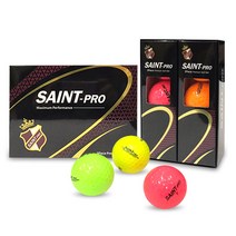 (주)블루버드 세인트프로 컬러볼6구 로고볼인쇄 골프공 3피스