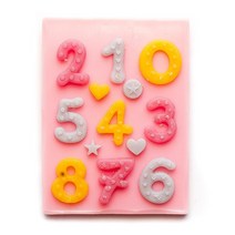 마이몰드코리아 수제 실리콘몰드 - 숫자 1~10 데코 몰드 (m71)