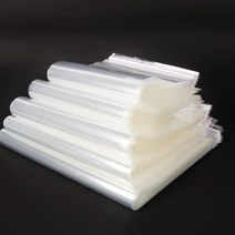 BGP 접착식 투명폴리백(펀칭)(45x70cm)-100장 묶음, 투명, 100매입
