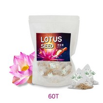 연자육 티백 연자육차 볶은 깐 연꽃 씨앗 연씨 차 연잎차 메티오닌 파는곳 60T, 1팩