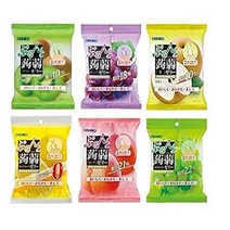오리히로 곤약젤리 파우치 1박스(12봉지) 8가지 맛, 포도 (6개입) x 4봉지+포도 (6개입) x 4봉지, 배 (6개입) x 4봉지