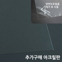 아트홀릭 보석십자수 전용 액자 AT-MDF 250 화이트, 02.아크릴판(구성품25X25cm