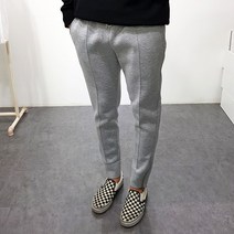 굿스옷장 남성용 가을 네오프렌 조거 지퍼 팬츠